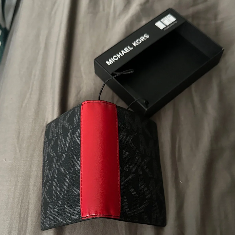 Michael Kors Black and Red Phone Case